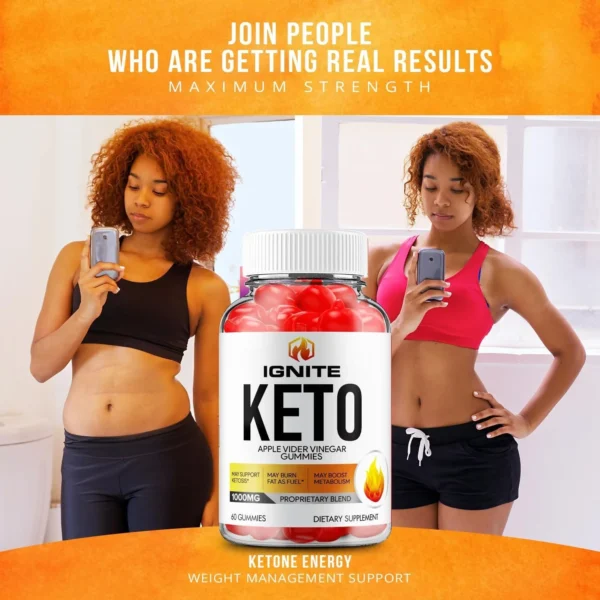 3 Pack Ignite Keto ACV Gummies - Official - Keto Ignite ACV Advanced Formula Plus Apple Cider Vinegar Dietary Supplement B12 Beet Root Juice Men Women 180 Gummies