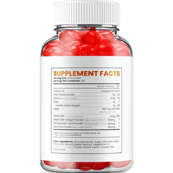 3 Pack Ignite Keto ACV Gummies - Official - Keto Ignite ACV Advanced Formula Plus Apple Cider Vinegar Dietary Supplement B12 Beet Root Juice Men Women 180 Gummies - Image 2