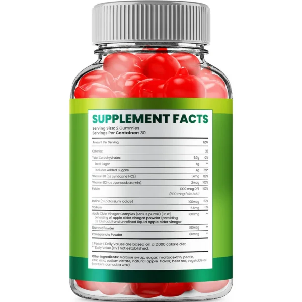 (3 Pack) Essential Keto ACV Gummies, Essential Keto + ACV Gummies Advanced Weight Loss Apple Cider Vinegar Supplement 1000MG, Essential Keto Gummies Keto + ACV Folic Acid Beet Root (180 Gummies) - Image 2