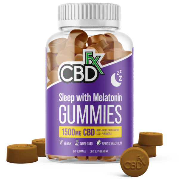 CBDfx | CBD & Melatonin Gummies | 1500mg – 60ct